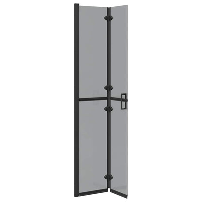 Inloop douche wand Zwart en donkertransparant 70 x 190 cm