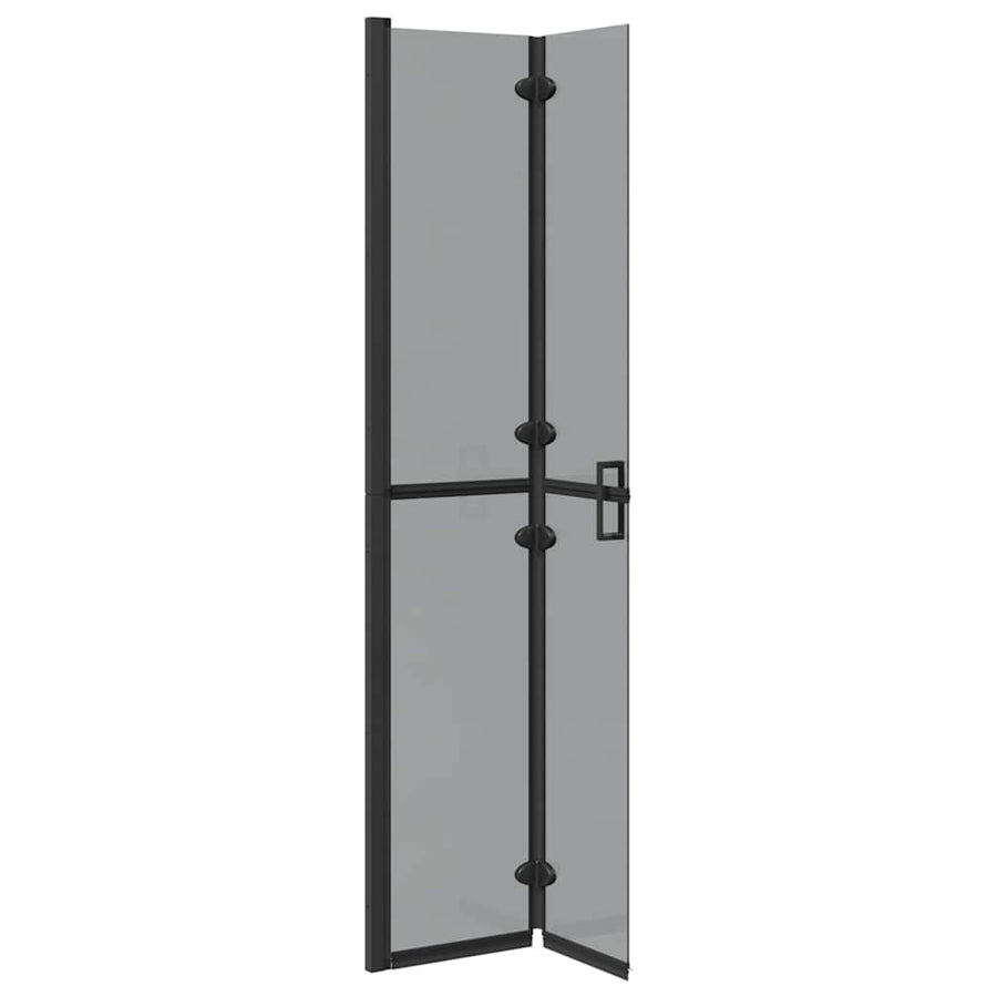 Inloop douche wand Zwart en donkertransparant 70 x 190 cm