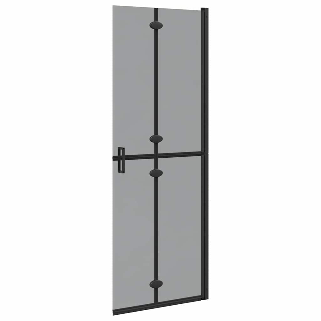 Inloop douche wand Zwart en donkertransparant 70 x 190 cm