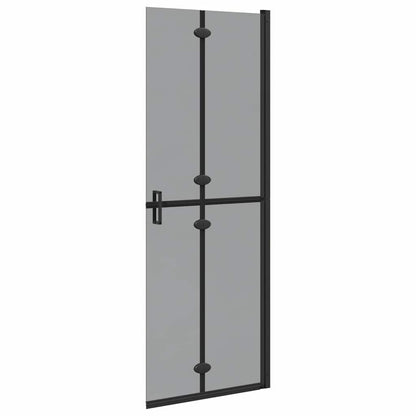 Inloop douche wand Zwart en donkertransparant 70 x 190 cm