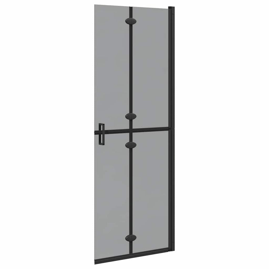 Inloop douche wand Zwart en donkertransparant 70 x 190 cm