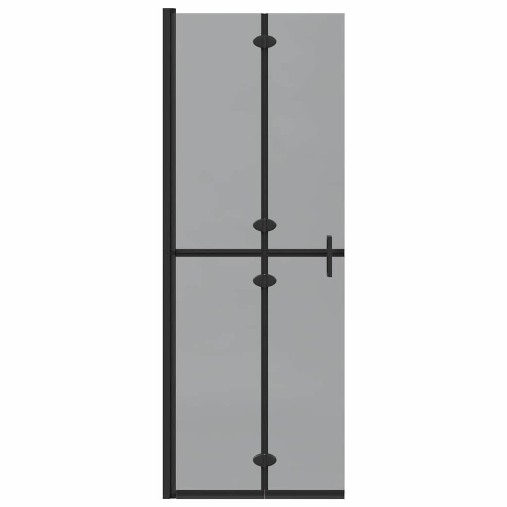 Inloop douche wand Zwart en donkertransparant 70 x 190 cm