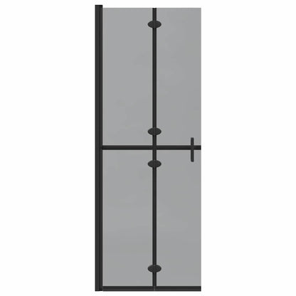 Inloop douche wand Zwart en donkertransparant 70 x 190 cm