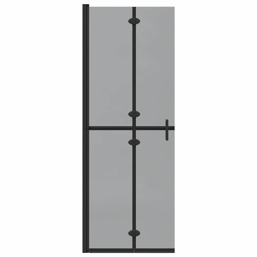 Inloop douche wand Zwart en donkertransparant 70 x 190 cm