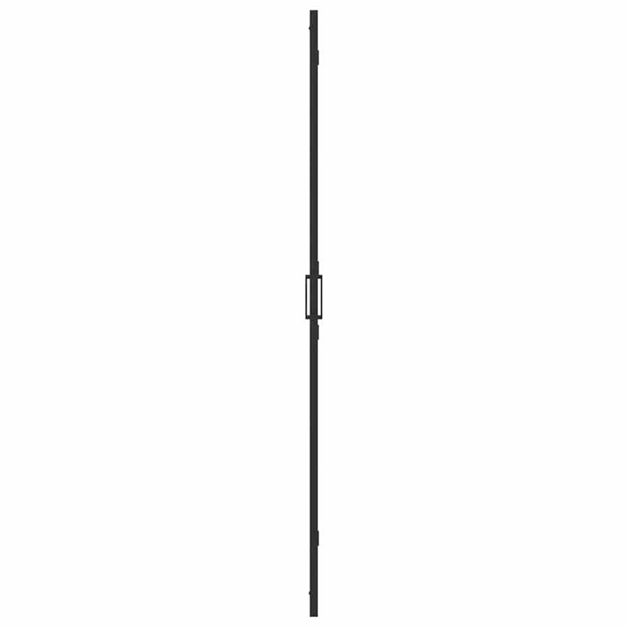 Inloop douche wand Zwart en donkertransparant 70 x 190 cm