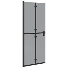Inloop douche wand Zwart en donkertransparant 80 x 190 cm
