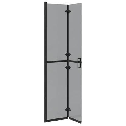 Inloop douche wand Zwart en donkertransparant 80 x 190 cm