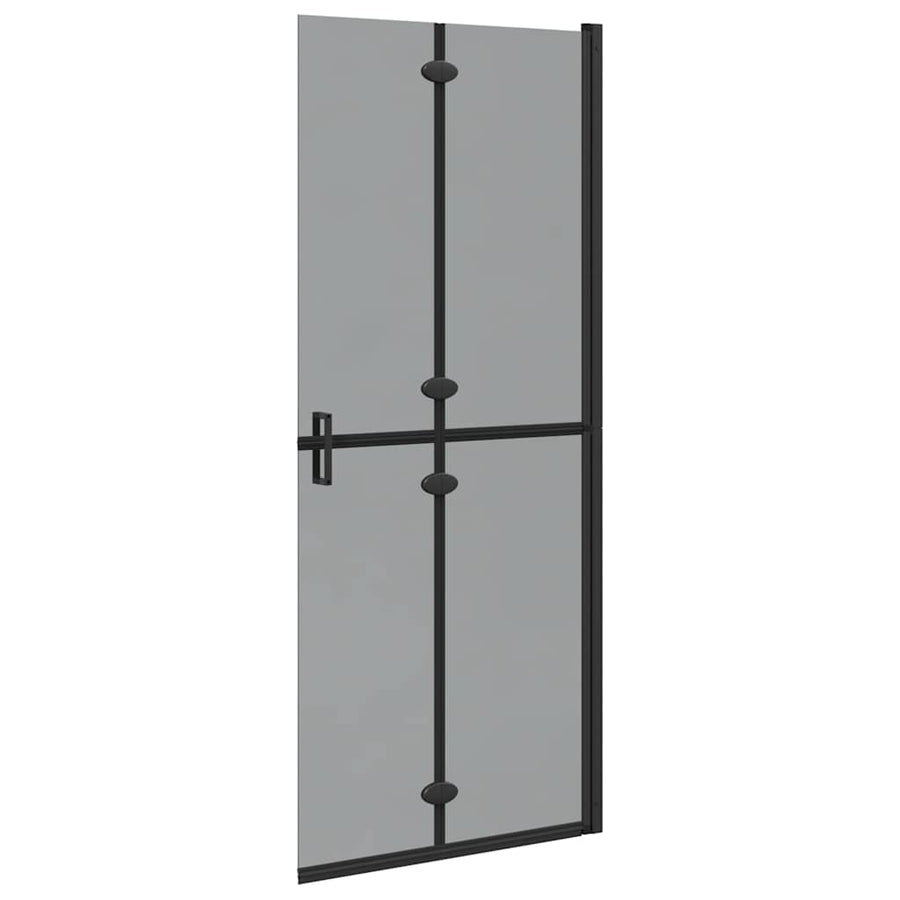 Inloop douche wand Zwart en donkertransparant 80 x 190 cm