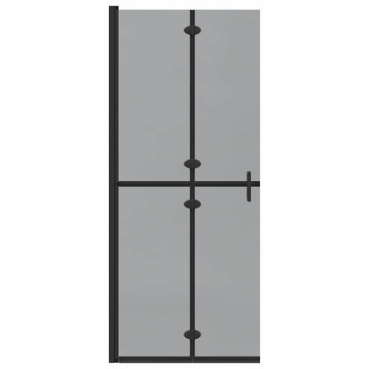Inloop douche wand Zwart en donkertransparant 80 x 190 cm