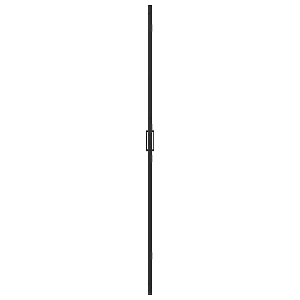 Inloop douche wand Zwart en donkertransparant 80 x 190 cm