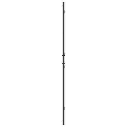Inloop douche wand Zwart en donkertransparant 80 x 190 cm