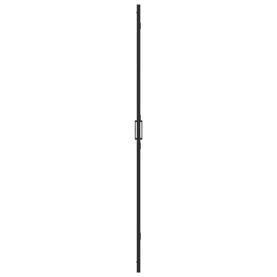 Inloop douche wand Zwart en donkertransparant 80 x 190 cm