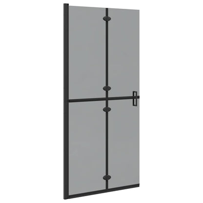 Inloop douche wand Zwart en donkertransparant 90 x 190 cm