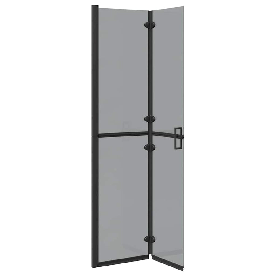 Inloop douche wand Zwart en donkertransparant 90 x 190 cm