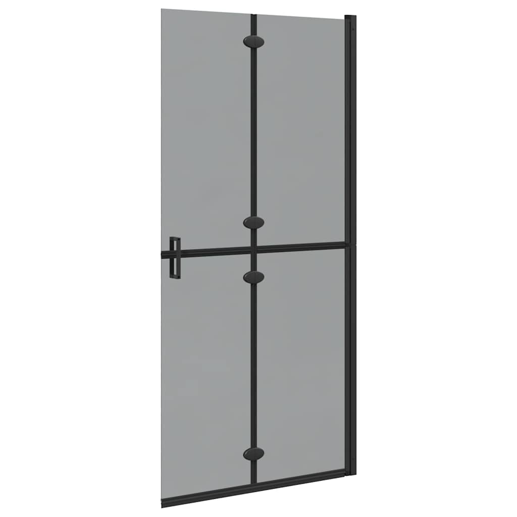 Inloop douche wand Zwart en donkertransparant 90 x 190 cm