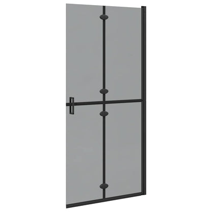 Inloop douche wand Zwart en donkertransparant 90 x 190 cm