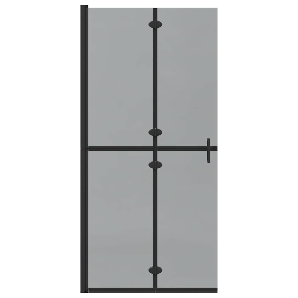 Inloop douche wand Zwart en donkertransparant 90 x 190 cm