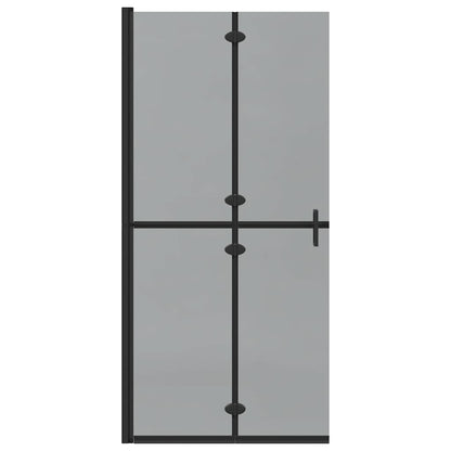 Inloop douche wand Zwart en donkertransparant 90 x 190 cm
