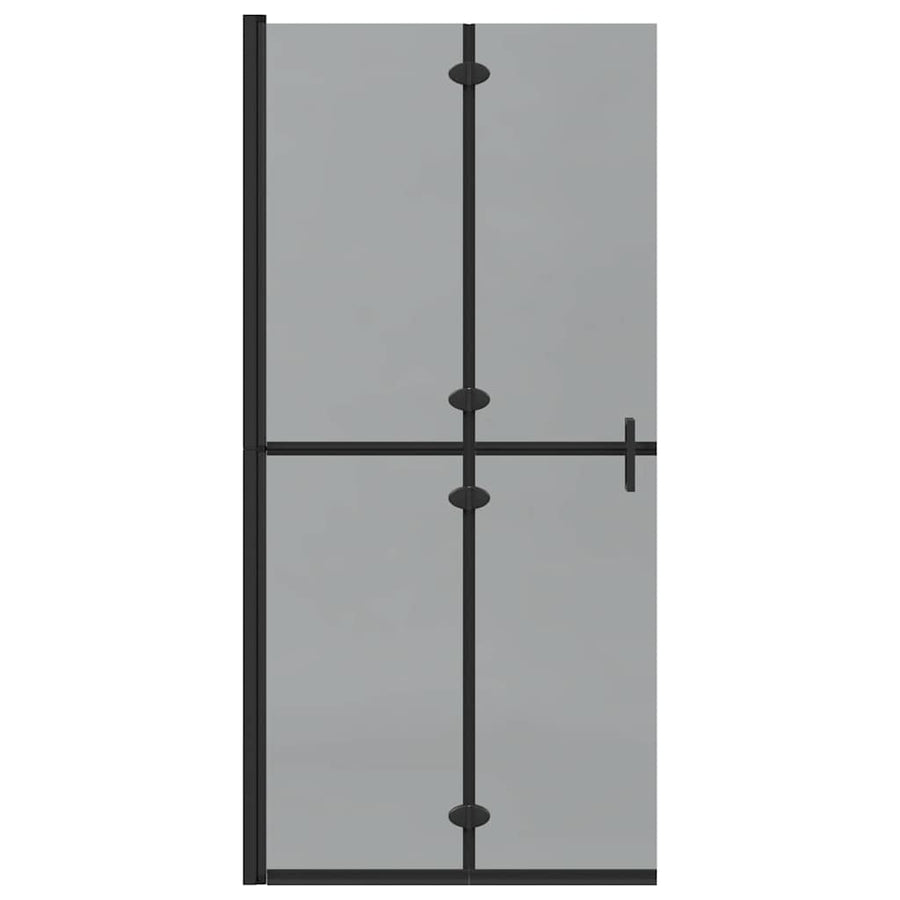Inloop douche wand Zwart en donkertransparant 90 x 190 cm