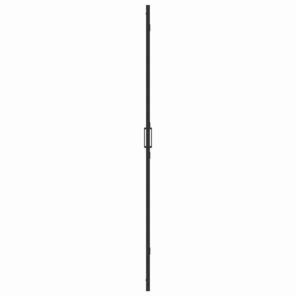 Inloop douche wand Zwart en donkertransparant 90 x 190 cm