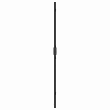 Inloop douche wand Zwart en donkertransparant 90 x 190 cm