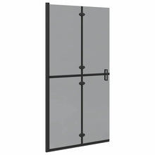 Inloop douche wand Zwart en donkertransparant 100 x 190 cm