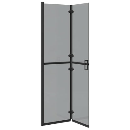 Inloop douche wand Zwart en donkertransparant 100 x 190 cm