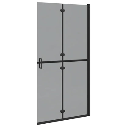Inloop douche wand Zwart en donkertransparant 100 x 190 cm