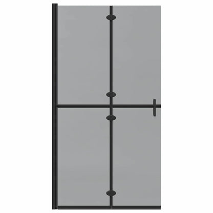Inloop douche wand Zwart en donkertransparant 100 x 190 cm