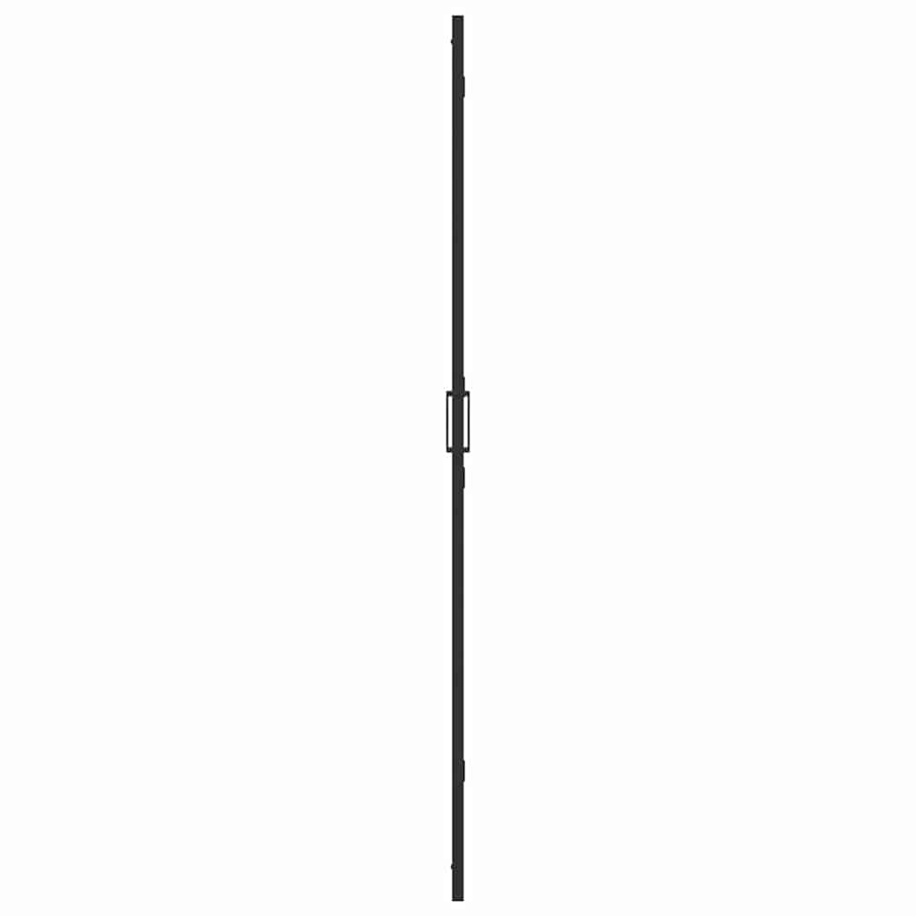 Inloop douche wand Zwart en donkertransparant 100 x 190 cm