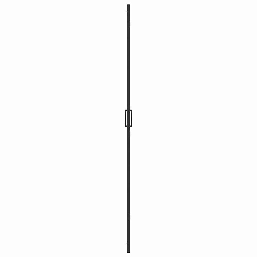 Inloop douche wand Zwart en donkertransparant 100 x 190 cm