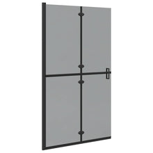 Inloop douche wand Zwart en donkertransparant 110 x 190 cm