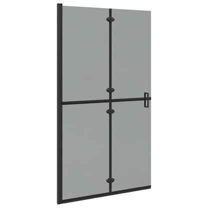 Inloop douche wand Zwart en donkertransparant 110 x 190 cm