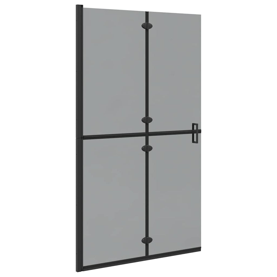 Inloop douche wand Zwart en donkertransparant 110 x 190 cm