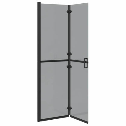 Inloop douche wand Zwart en donkertransparant 110 x 190 cm