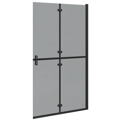 Inloop douche wand Zwart en donkertransparant 110 x 190 cm