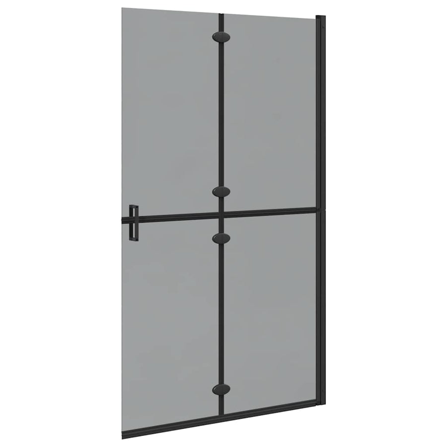 Inloop douche wand Zwart en donkertransparant 110 x 190 cm