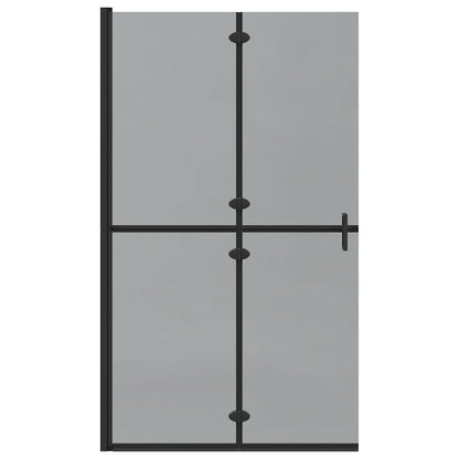 Inloop douche wand Zwart en donkertransparant 110 x 190 cm