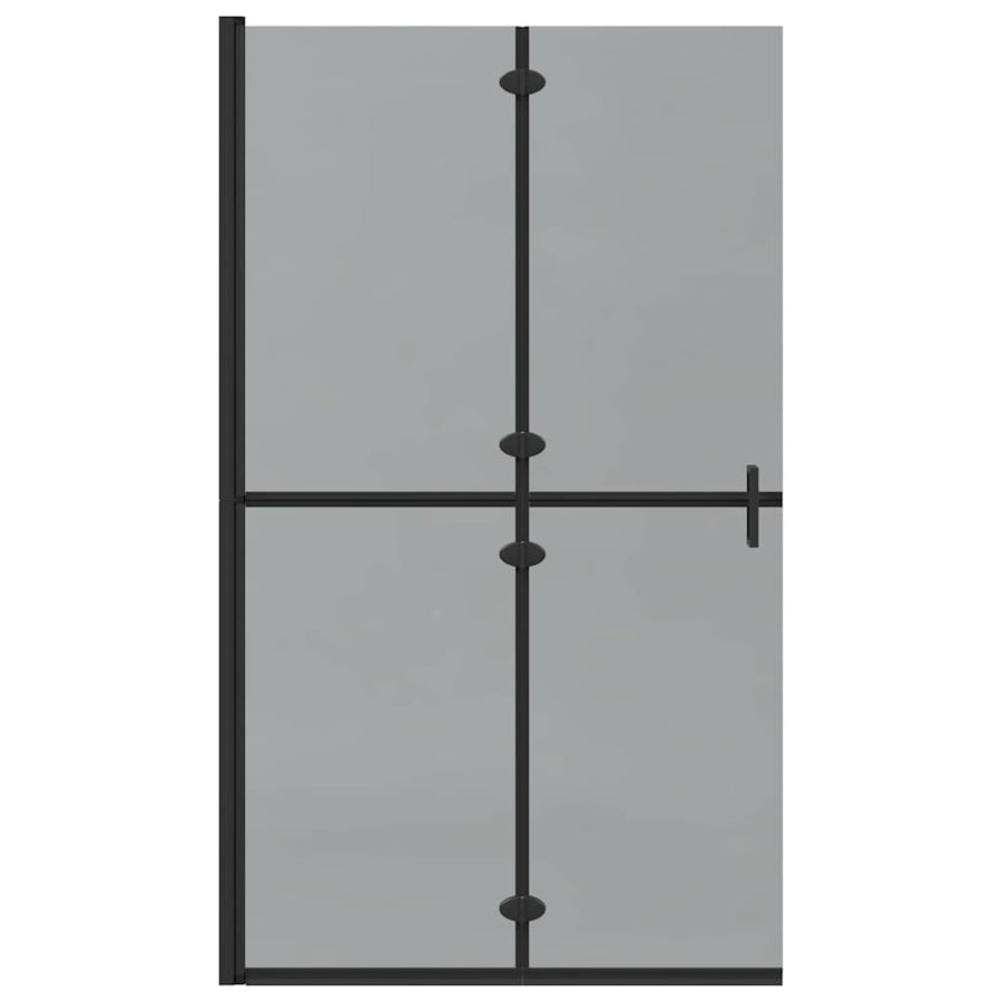 Inloop douche wand Zwart en donkertransparant 110 x 190 cm