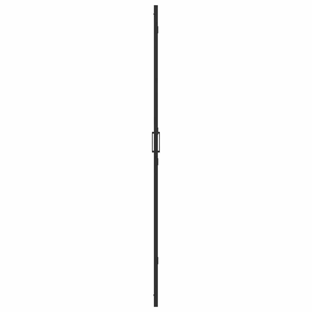 Inloop douche wand Zwart en donkertransparant 110 x 190 cm