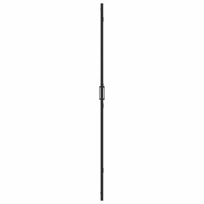 Inloop douche wand Zwart en donkertransparant 110 x 190 cm