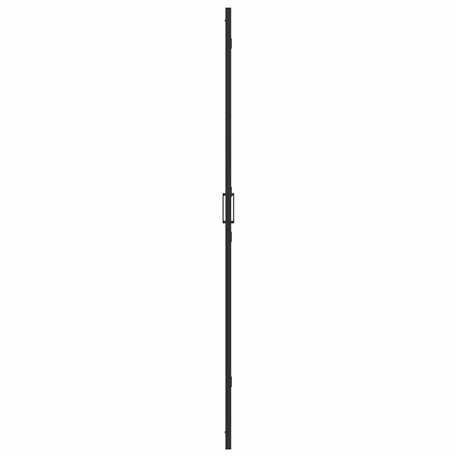 Inloop douche wand Zwart en donkertransparant 110 x 190 cm