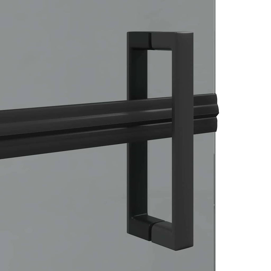 Inloop douche wand Zwart en donkertransparant 120 x 190 cm