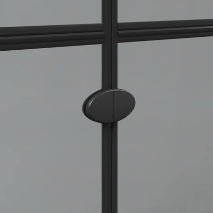 Inloop douche wand Zwart en donkertransparant 120 x 190 cm