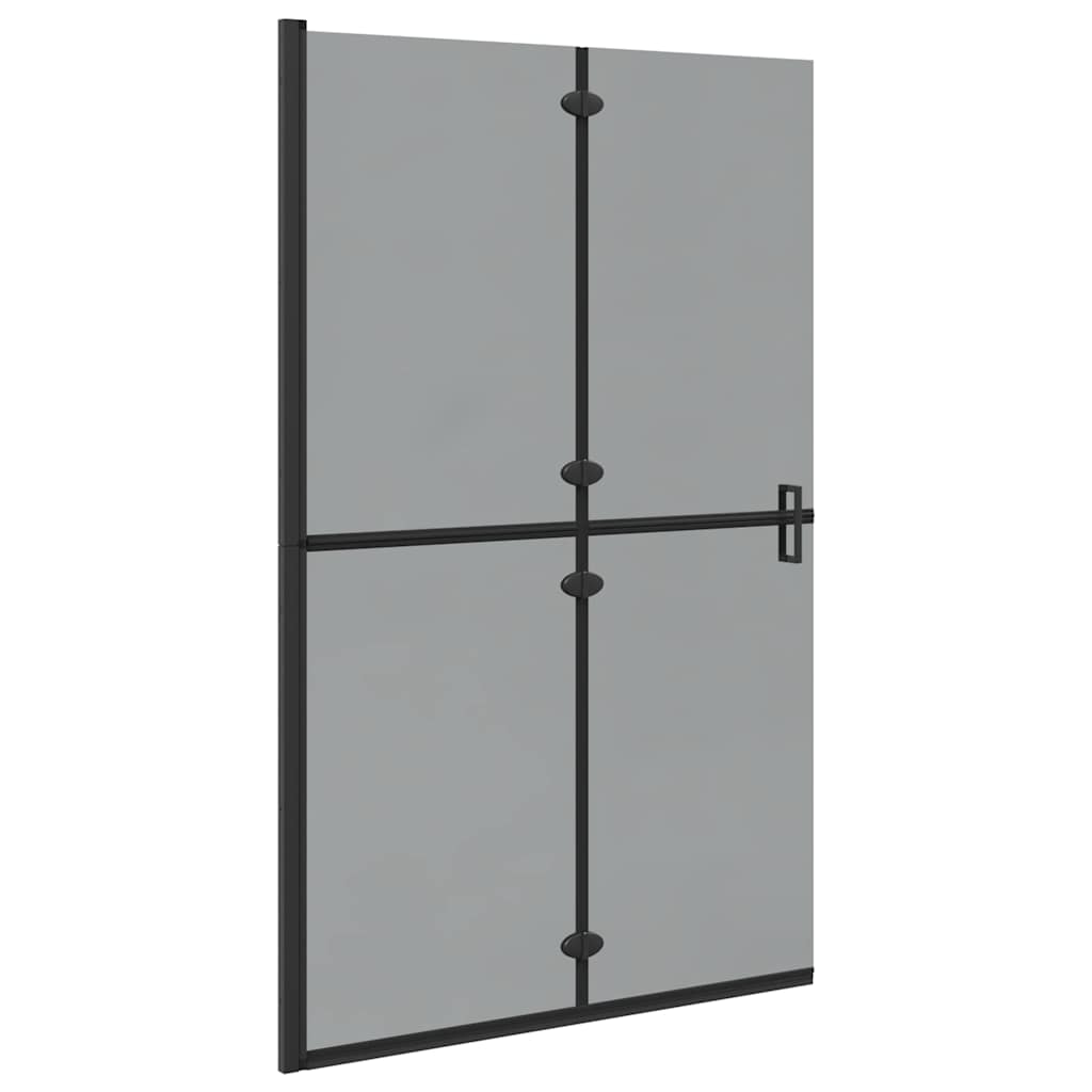 Inloop douche wand Zwart en donkertransparant 120 x 190 cm