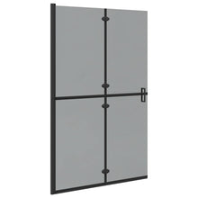 Inloop douche wand Zwart en donkertransparant 120 x 190 cm