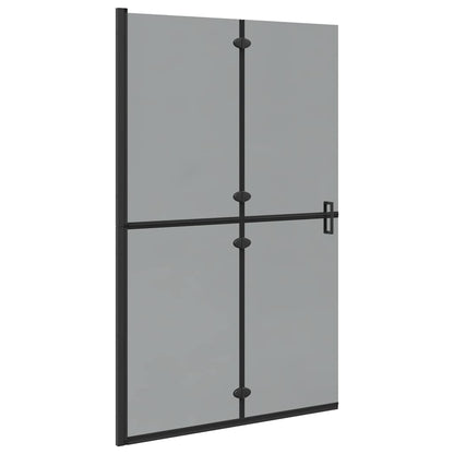 Inloop douche wand Zwart en donkertransparant 120 x 190 cm