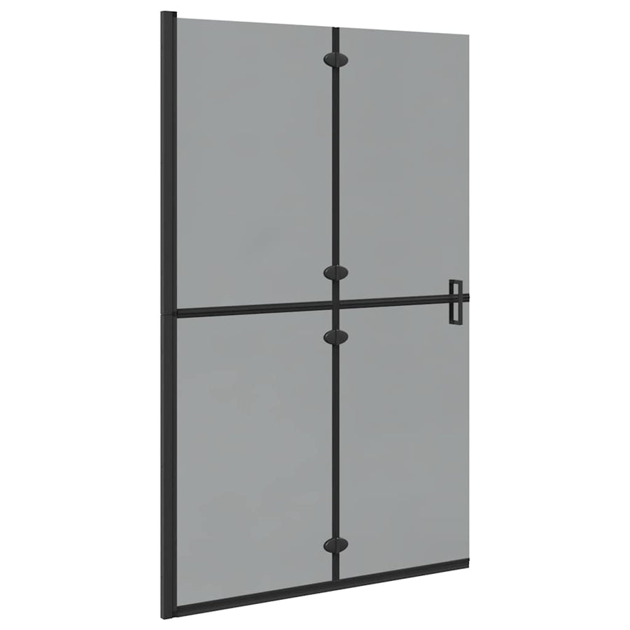 Inloop douche wand Zwart en donkertransparant 120 x 190 cm