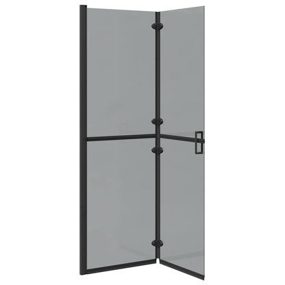 Inloop douche wand Zwart en donkertransparant 120 x 190 cm