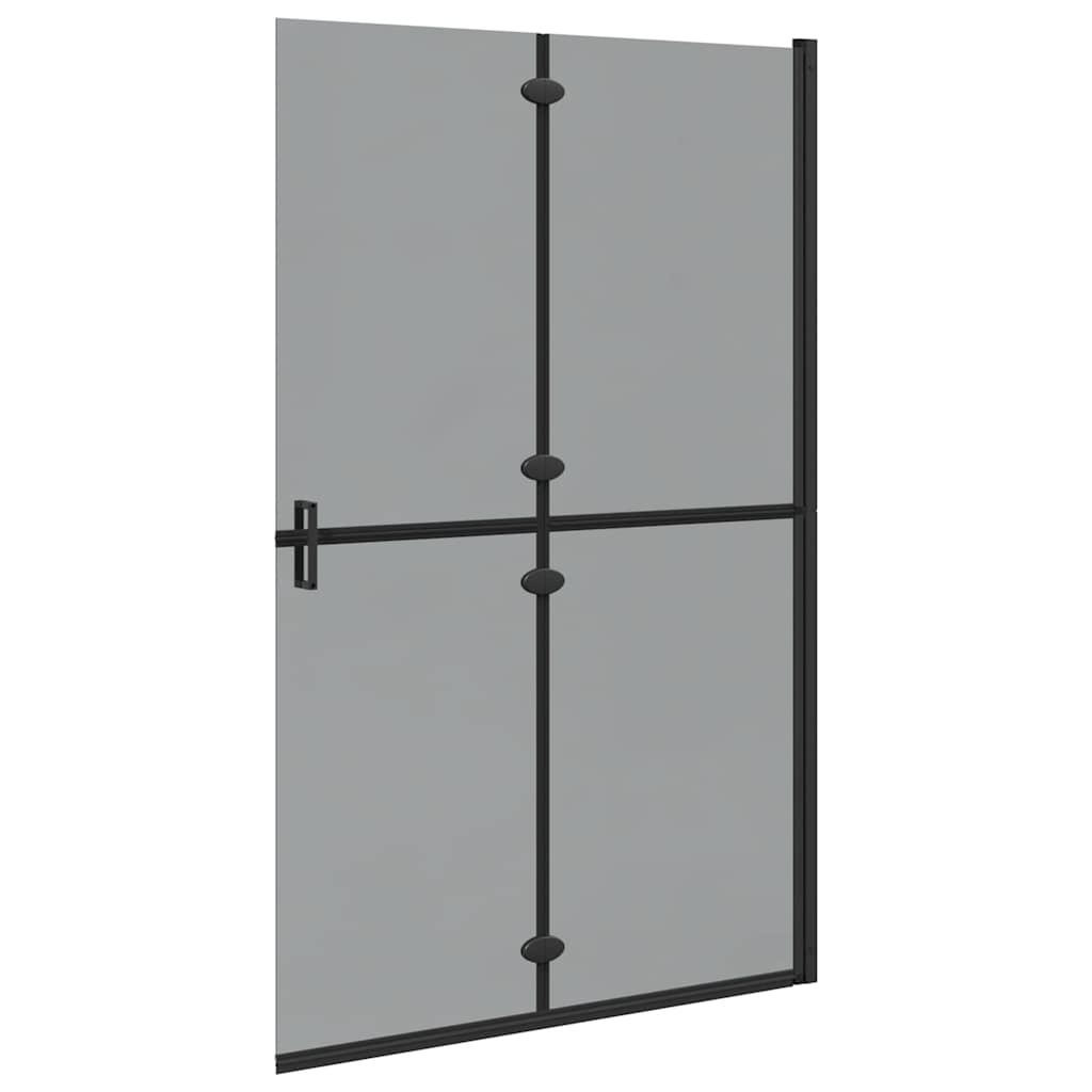 Inloop douche wand Zwart en donkertransparant 120 x 190 cm